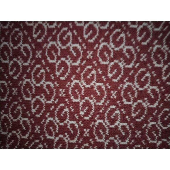 Guess, round neck sweater, long sleeves, with design, red and white. Size XL. - Picture 8 of 11